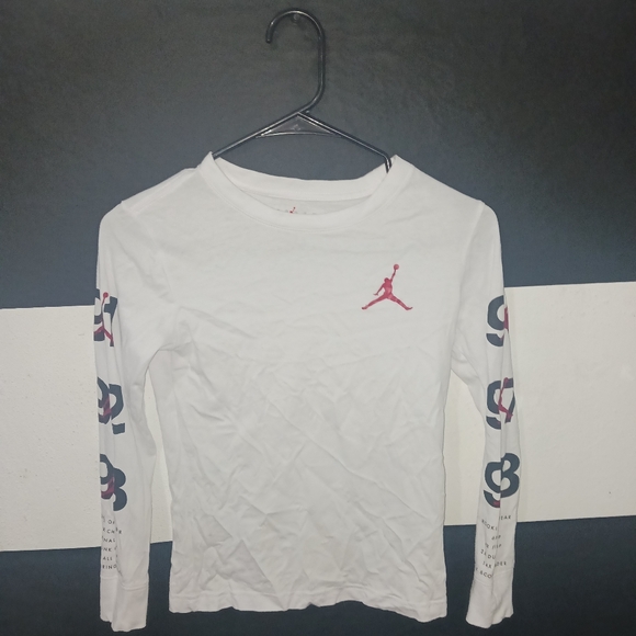 Jordan Boy White signature Letter long sleeve shirt - Picture 5 of 8